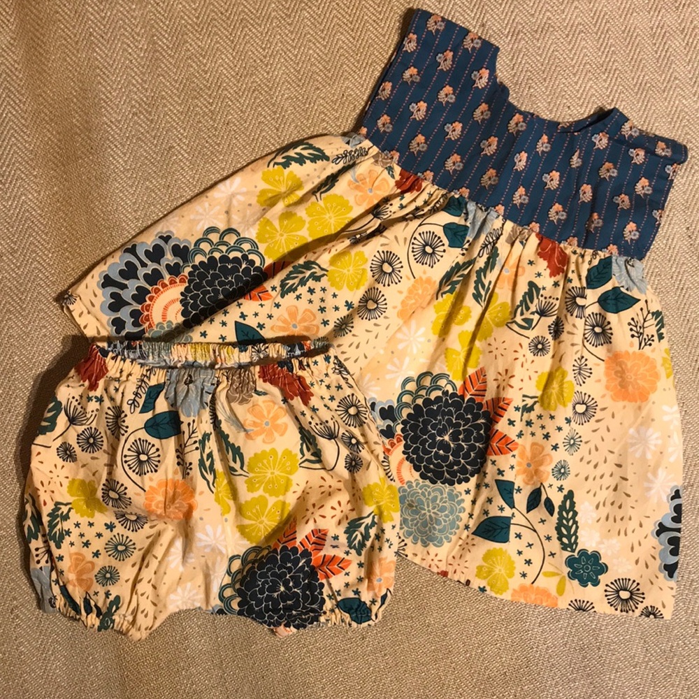 Adorable boho pattern hand-crafted summer dress